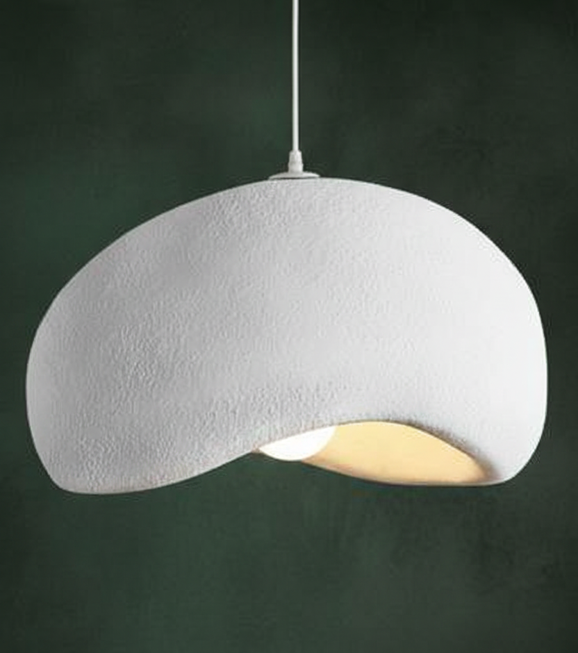 The Pebble Paper Mache Pendant for Home, restaurants and offices.