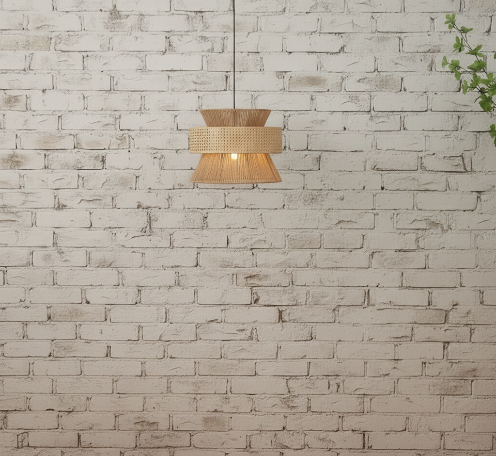 Layered Jute Hanging Lamp for Home, restaurants and offices.