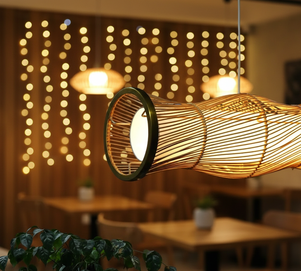 Radiant Ribbons - Pendant lamp for home office's and restaurant