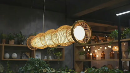 Radiant Ribbons - Pendant lamp for home office's and restaurant